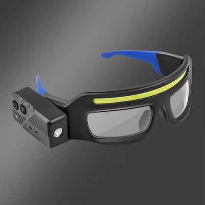 Goggles with Integrated Laser & 800-Lumen COB LED Headlamp