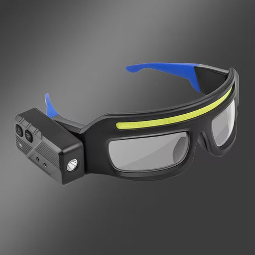 Goggles with Integrated Laser & 800-Lumen COB LED Headlamp