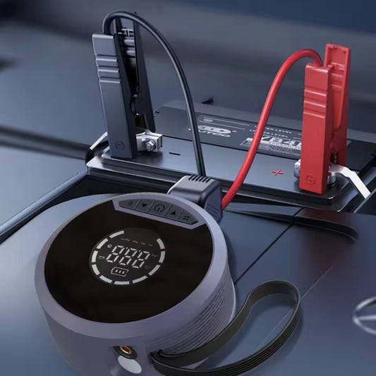Omini™ Portable Car Jump Starter & Tire Inflator — All-in-1 Emergency Car Tool